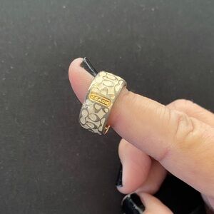 Coach Gold and Silver Tone Ring